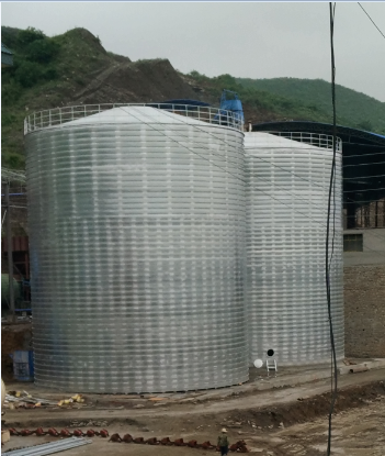 布拖粮食钢板仓的安装全过程不用热焊接